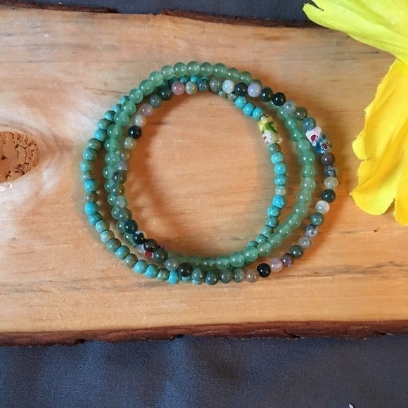 ❇️💚semiprecious aventurine mini bracelet - Picture 2 of 7